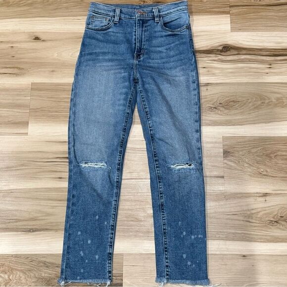 Urban Outfitters BDG Girlfriend Distressed Jeans Women's 24 - Picture 1 of 3